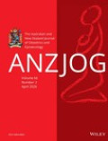 The Australian and New Zealand Journal of Obstetrics and Gynaecology (ANZJOG)