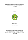 Faktor Yang Berhubungan Dengan Pemberian ASI Eksklusif Di Wilayah Kerja Puskesmas Pesantren 1 Kota Kediri Tahun 2018