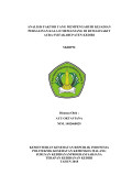 Analisis Faktor Yang Mempengaruhi Kejadian Kala II Memanjang Di RS Aura Syifa Kabupaten Kediri