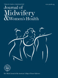Journal Of Midwifery & Women's Health: Volume 64, Number 2, March/April 2019