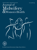 Journal Of Midwifery & Women's Health: Volume 64, Number 5, September/October 2019
