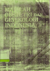 Indonesian Journal of Obstetrics and Gynecology Volume 27, Suplemen 1, Hal.1 - 124, Juli 2003