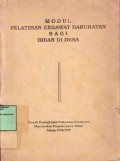 Modul Pelatihan Kegawat Daruratan bagi Bidan di Desa