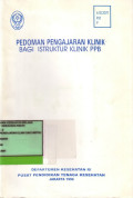 Pedoman Pengajaran Klinik Bagi Instruktur Klinik PPB
