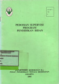 Pedoman Supervisi Program Pendidikan Bidan
