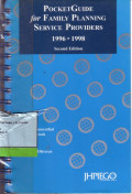 Pocket Guide For Family Planning Service Providers 2nd
