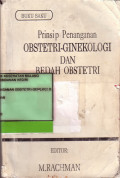Prinsip Penanganan Obstetri-Genekologi dan Bedah Obstetri