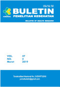 Buletin Penelitian Kesehatan: Volume 47 nomor 2, Juni 2019
