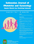 Indonesian Journal of Obstetrics and Gynecology: Vol.2, No.1 January 2014